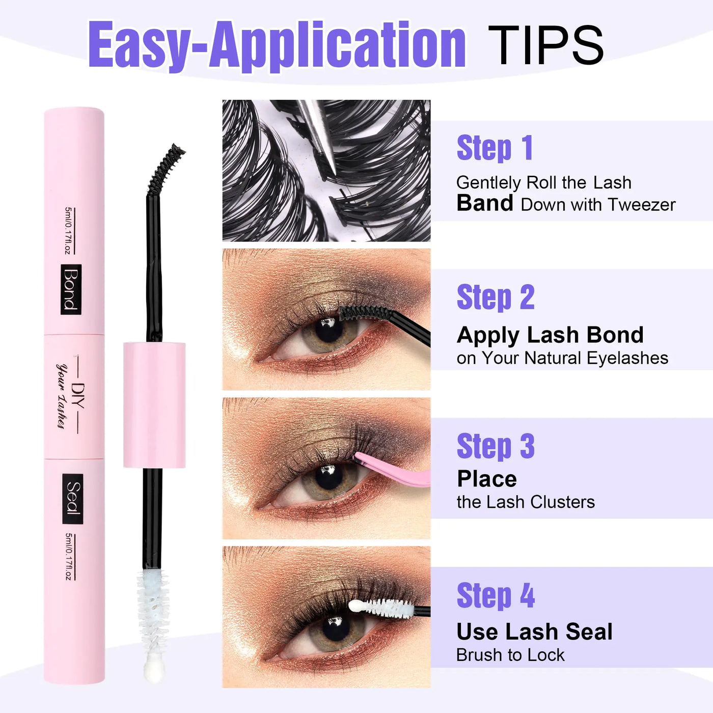 Pawotence Lash Extension Lash Clusters