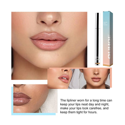 OUHOE Peel Lip Liner, Plump Lip Lines Show Lip Color Without Makeup Peeling Lip Liner