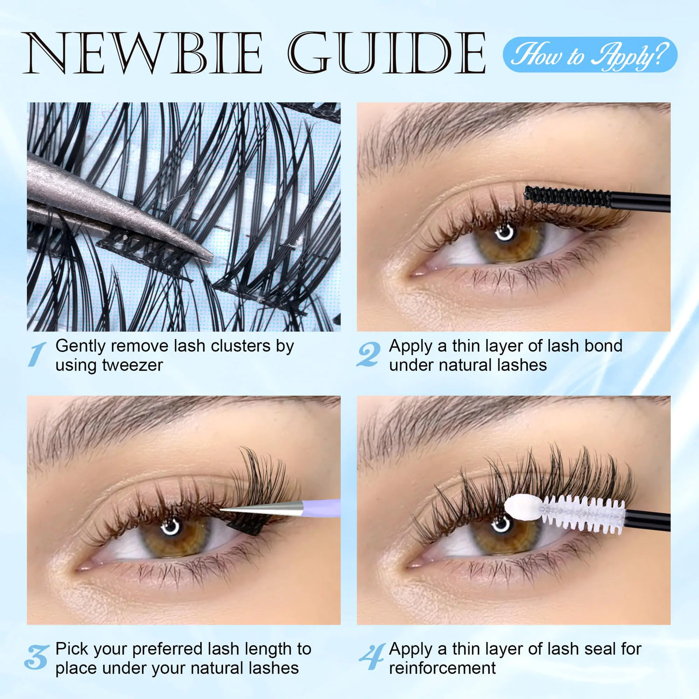 Natural Lash Clusters