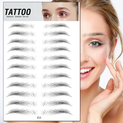 Natural Waterproof Brow Stickers For Flawless Beauty