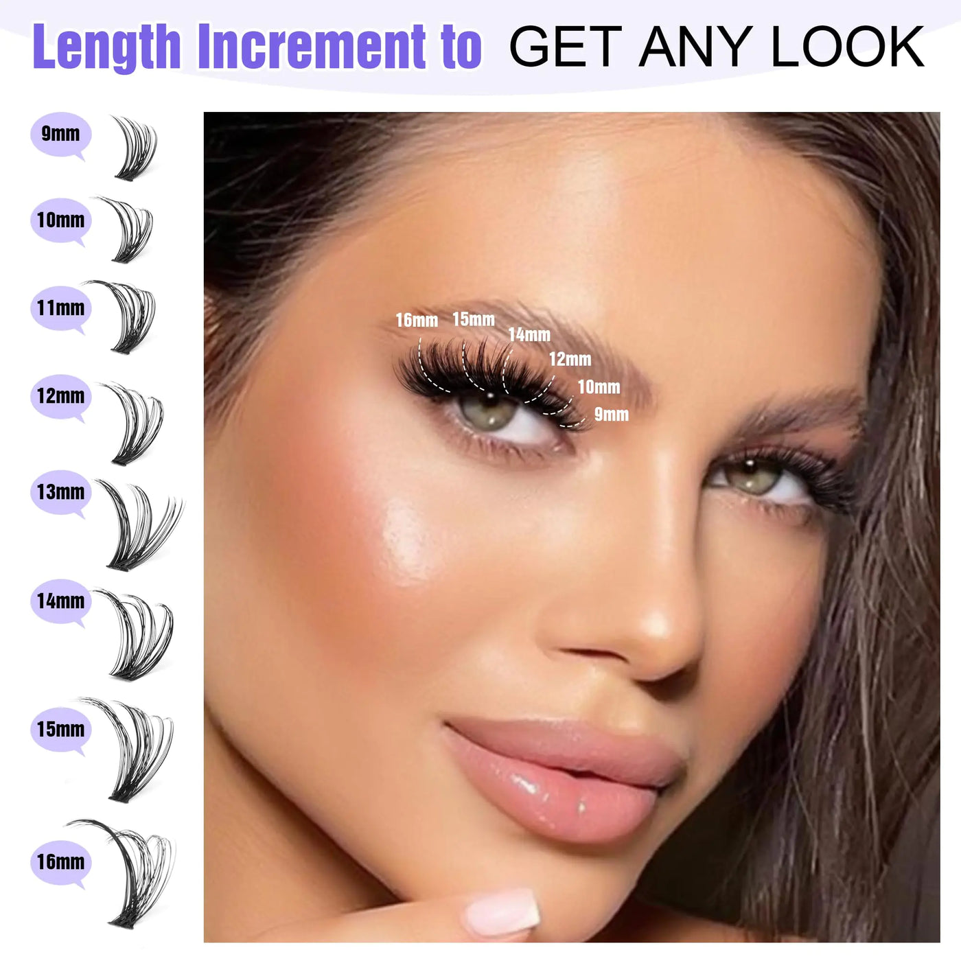 Pawotence Lash Extension Lash Clusters