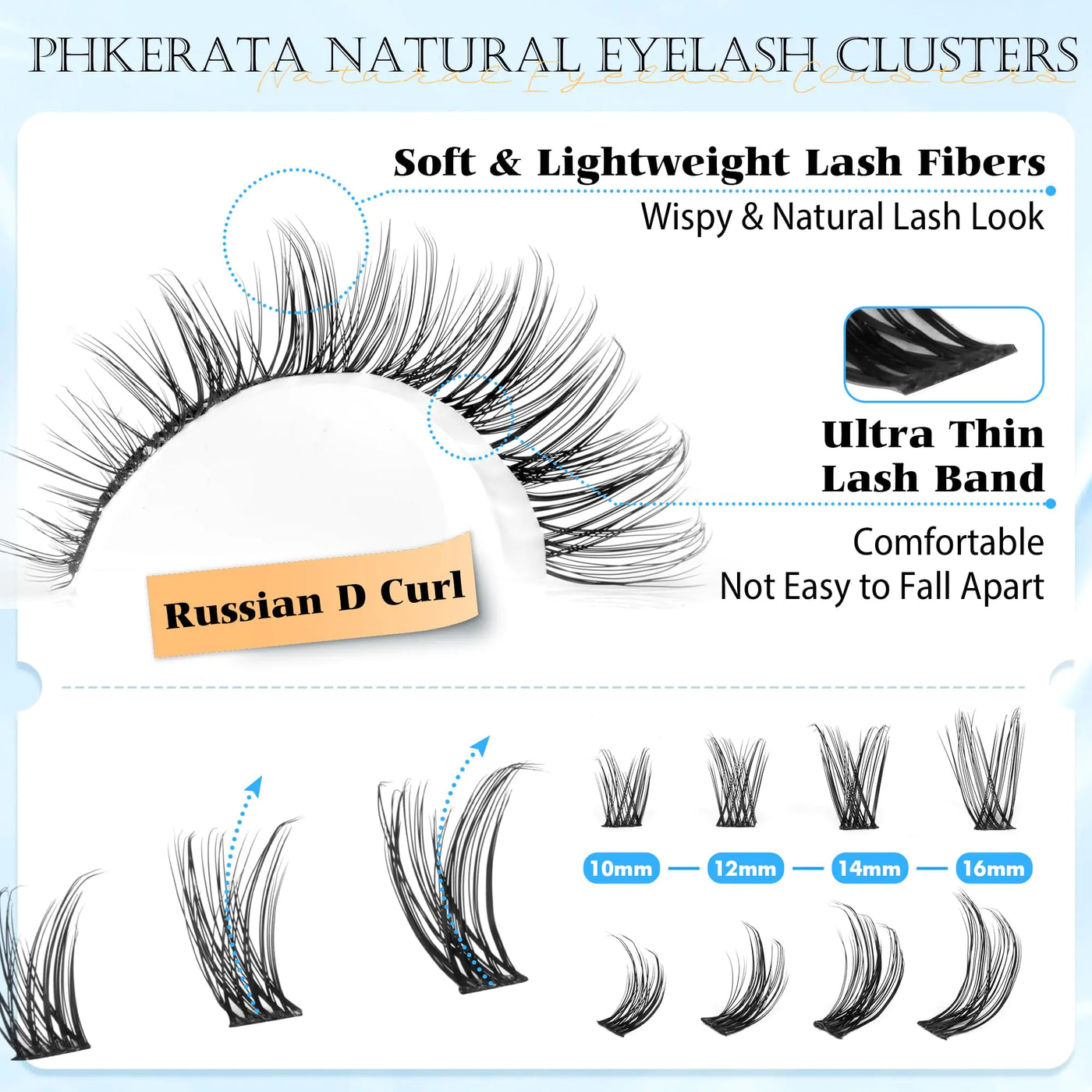 Natural Lash Clusters